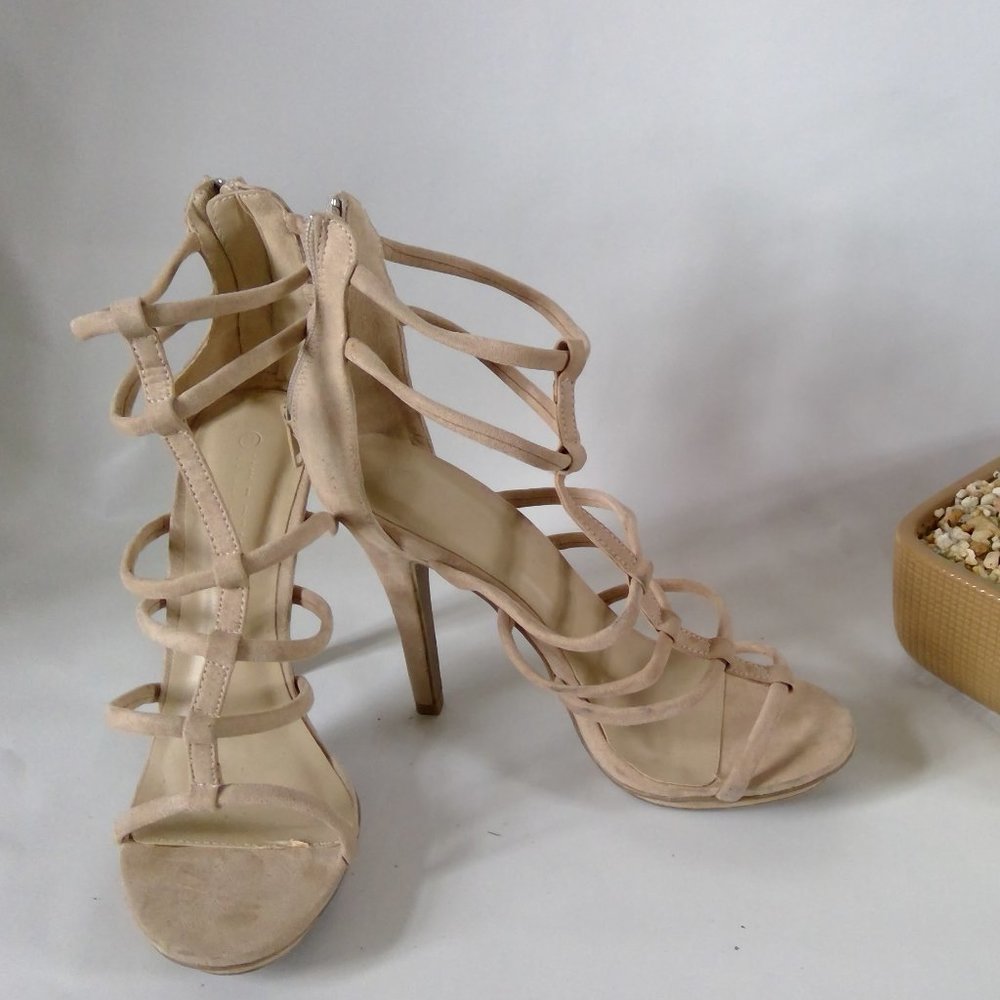 Nude Strappy Heels